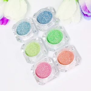 Set 9 sclipici unghii reflective Marquise, GLITTER16, Multicolor - Img 13