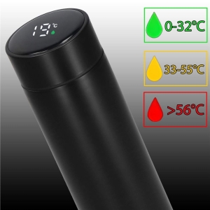 Termos Inteligent din Inox, cu Afișaj LED, 500 ml, TRM01, Negru - Img 5