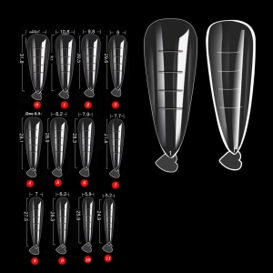 Tipsuri reutilizabile Marquise, TIPS13, Stiletto, 120 buc