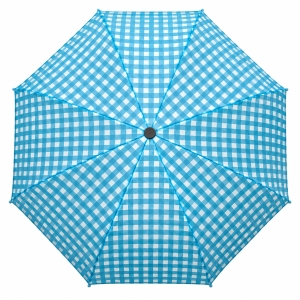 Umbrela pliabila pentru ploaie, 8 spite, diametru 97 cm, UMB066, Albastru / Alb - Img 2