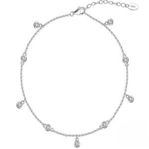 Bratara de glezna argint 925, JW1809, model elegant, placata cu rodiu