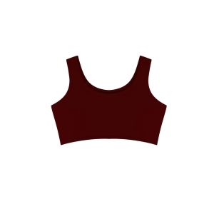 Bustiera din bumbac pentru dama, cu bretele groase, 46720, Bordo - Img 3