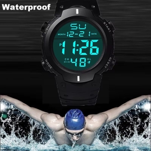 Ceas Barbatesc HONHX CS581, curea silicon, digital watch - Img 7