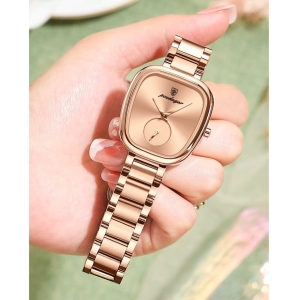 Ceas de dama Poedagar CS1893, otel inoxidabil, rose gold, cadran alb - Img 4