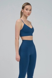 Colanți Seamless Push-Up cu Efect de Ridicare și Evidențiere a Feselor, LGS14, albastru - Img 6