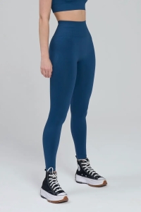 Colanti sport fara cusaturi, cu efect push-up, LGS10, albastru - Img 2