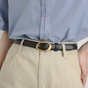 Curea dama C-192, piele naturala, Neagra - Img 2