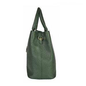 Geanta dama Alissa GT1156, piele naturala, verde inchis - Img 2