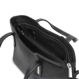 Geanta dama, Caelia GT3860, piele naturala, Negru - Img 2