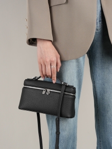 Geanta dama Deliora GT3909, piele naturala, Neagra - Img 2