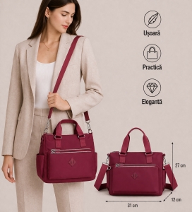 Geanta dama, Harmony GT2131, Bordo - Img 2