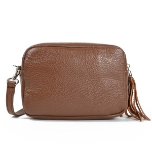 Geanta dama, Stina GT1550, piele naturala, Maro - Img 3