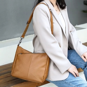 Geanta de dama, Anabelle GT3838, piele naturala, Maro - Img 2