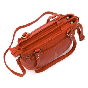 Geanta de dama, Anne GT3853, piele naturala, Orange - Img 3
