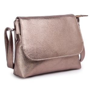 Geanta de dama, Mirabela GT3901, piele naturala, Bronz metalizat - Img 3