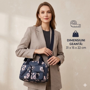 Geanta de dama, Parisa GT3011, Albastru - Img 2