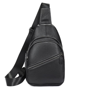 Geanta de umar pentru barbati, Aristide GT3071, piele naturala, Negru - Img 1