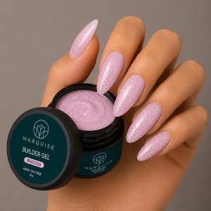 Gel UV Constructie Unghii HEMA/TPO FREE, Marquise, Glitter BNG1226, 30 g - Img 2