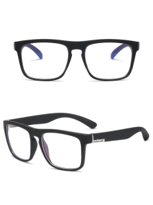 Ochelari de soare cu lentila transparenta, SG001, Negru - Img 2