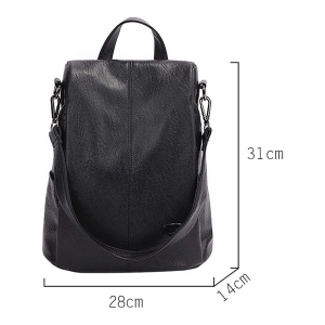 Rucsac dama, Averi GT1849, antifurt, model negru - Img 4