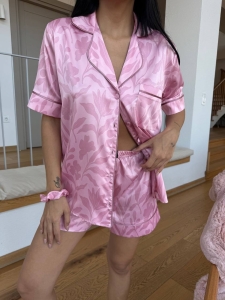 Set pijama dama din doua piese, cu nasturi – 2500076, Rosé Silk - Img 7