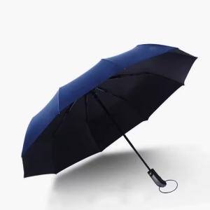 Umbrela pliabila pentru ploaie si soare, 10 spite, diametru 105 cm, protectie UV, UMB017, Albastru - Img 3