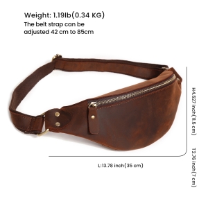Borseta pentru barbati, Zevar GT3798, piele naturala, model maro - Img 7