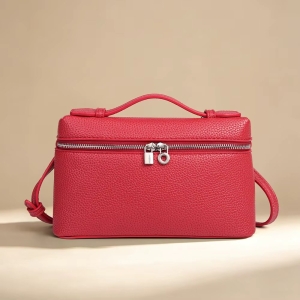 Geanta dama Deliora GT3918, piele naturala, Rosie