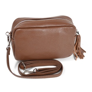 Geanta dama, Stina GT1550, piele naturala, Maro - Img 4