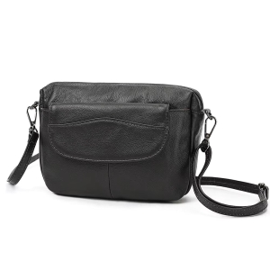 Geanta de dama, Julia GT3827, piele naturala, Negru