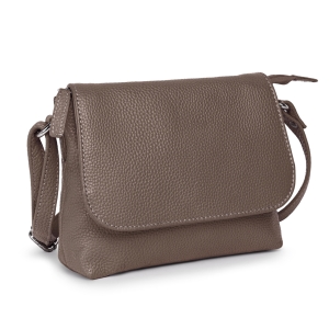 Geanta de dama, Mirabela GT3898, piele naturala, Dark Taupe - Img 3