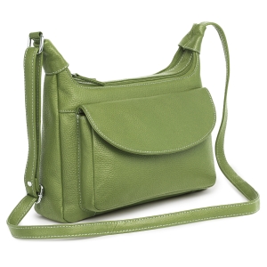 Geanta de dama, Titania GT3893, piele naturala, Verde - Img 3