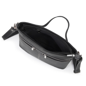 Geanta de dama, Violeta GT3876, piele naturala, Negru - Img 5