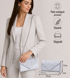 Geanta de ocazie, Lirael GT2465, Argintiu - Img 2