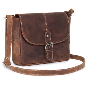Geanta de umar unisex, Gabriele GT3868, piele naturala, Maro inchis - Img 5