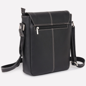 Geanta de umar unisex, Gabrielle, GT3872, piele naturala, Negru - Img 3