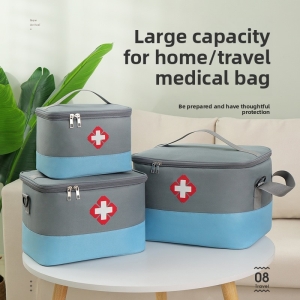 Geanta pentru medicamente / trusa de prim ajutor, Medie, GT4028, Gri / Albastru - Img 5