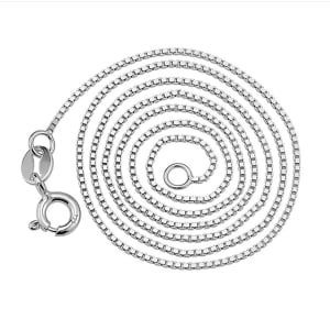 Lantisor argint 925, JW1397, placat cu rodiu - Img 1