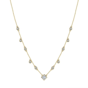 Lantisor argint 925, JW1763, model elegant, placat cu aur