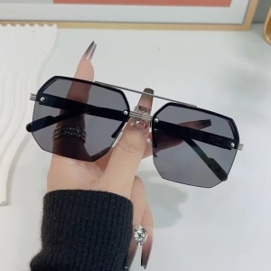 Ochelari de soare unisex, SG190, Gri/Argintiu - Img 3