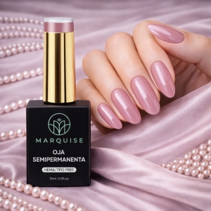 Oja semipermanenta HEMA/TPO FREE, Marquise, Nude LTS024, 15 ml - Img 2