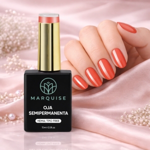 Oja semipermanenta HEMA/TPO FREE, Marquise, Pure Color JY152, 15 ml - Img 2