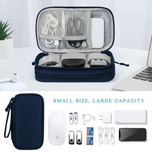 Organizator pentru accesorii electronice cu fermoar, GT4023, Negru - Img 2