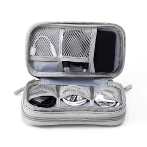 Organizator pentru accesorii electronice cu fermoar, GT4024, Gri - Img 5