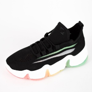 Pantofi sport dama AD53, model negru - Img 8