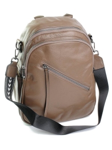 Rucsac dama, 99129, piele naturala, Maro - Img 1