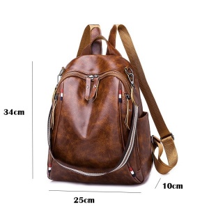 Rucsac dama, Forever Young GT259, model maro - Img 4