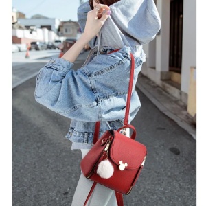 Rucsac dama, Mickey GT2943, Rosu - Img 2
