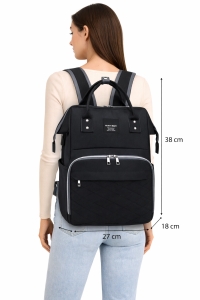 Rucsac multifunctional pentru mamici, Mavina GT3691, Negru - Img 2