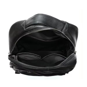 Rucsac unisex, Caspian GT2733, piele naturala, Negru - Img 2